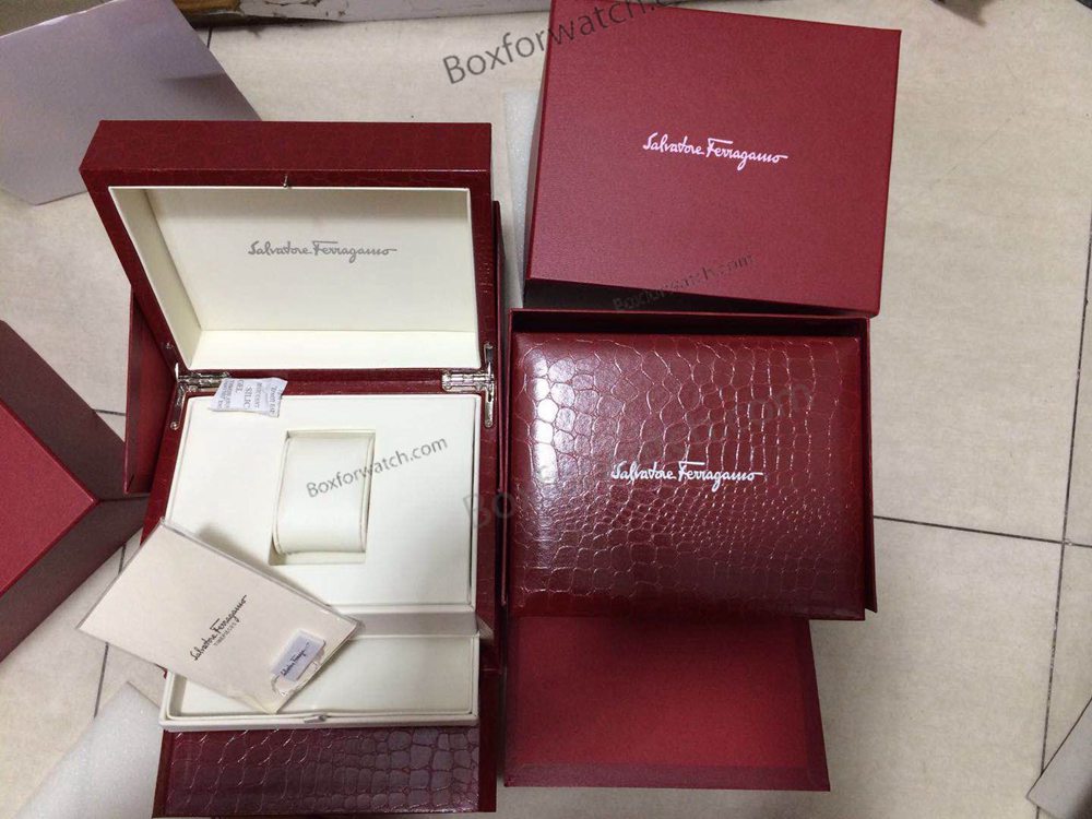 Salvatore ferragamo replica Red Watch Box